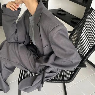 Daddy Oversized Single Blazer Jacket