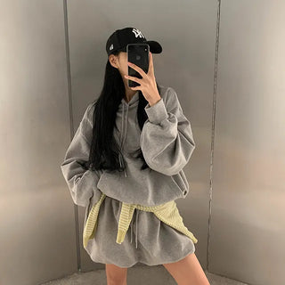 Hooded Balloon Skirt Set