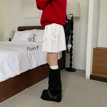 [Tummy Cover] Chewing Training Frill Mini Skirt