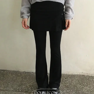 Wrap Culotte Bootcut Leggings Pants