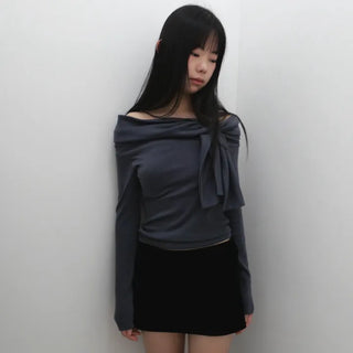 tie off shoulder t-shirt