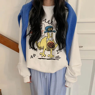 Derby character boxy sweatshirt