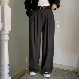 Wished Two-Pin Tuck Wide Slacks