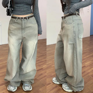 Bydeal washed wide pants