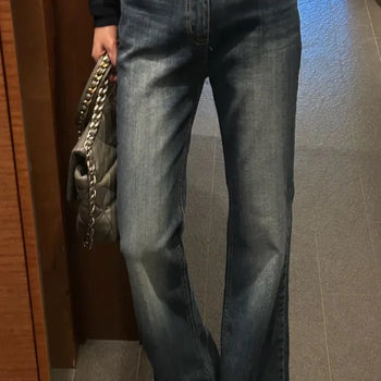 Catbrush ring yarn bootcut denim