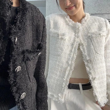 25SS Frayed Tweed Jacket