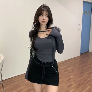 Judina Choker Crop T-shirt [30% Tencel]
