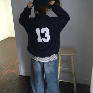 Number Anorak Sweatshirt