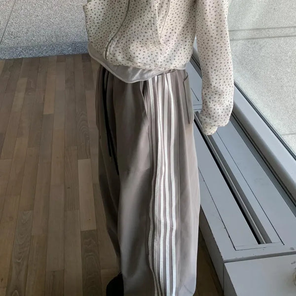 [UNISEX] Elastic Waist Two-Way Track Pants