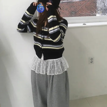 Bible Striped Cardigan