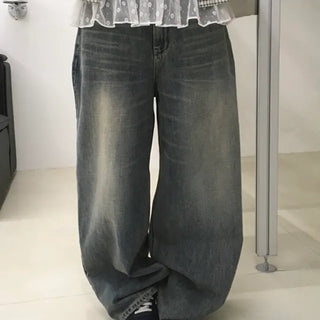 Vintage Poetry Washed Wide Denim
