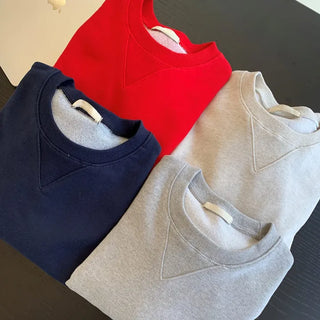 Color balloon crop sweatshirt