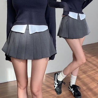 Fliban double pleat skirt