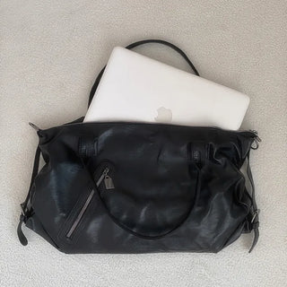 Two-way big shoulder bag   Traveling bag Laptop bag Big bag Leather shopper bag Travel bag Crossbody bag