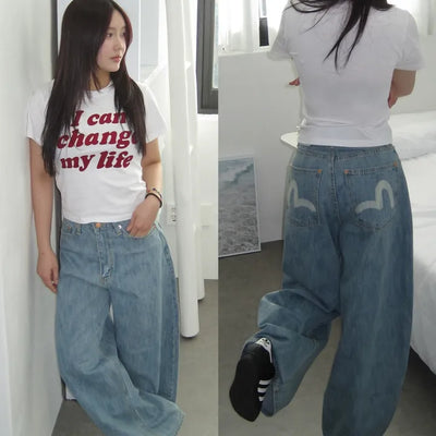 Pocket Point Davis Vintage Wide Denim Pants