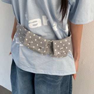 Dot Waist Big Belt Bag