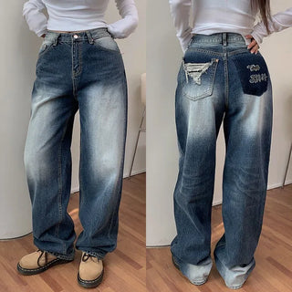Crinone Patch Washed Wide Pants