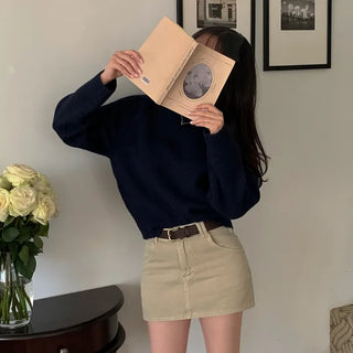 Nuts Cotton Low Mini Skirt
