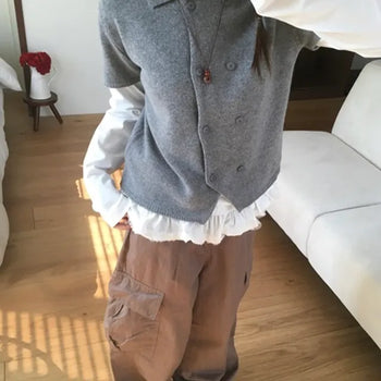 Minute Double Button Knit
