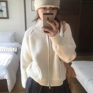 Move High-Neck Knit Zip-Up