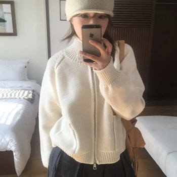 Move High-Neck Knit Zip-Up