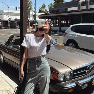 made. 365, Project Padded Crop Short Sleeve T-shirt