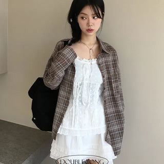 Nerd Check Loose Fit Shirt