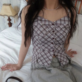 Bobo Check Slit Camisole
