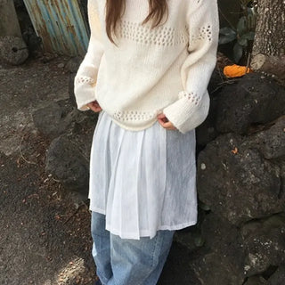 Boucle Layered Wrap Skirt
