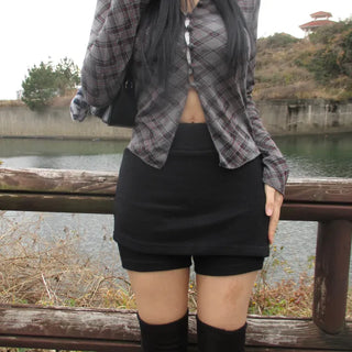 Timeline Seoul Button Knit Skirt Pants (2 colors)