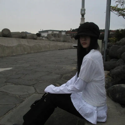 Frill Strap T-shirt (3 colors)
