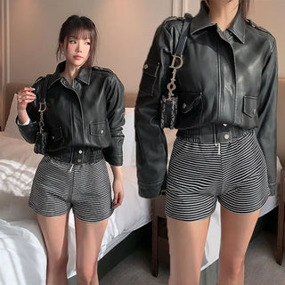 Baybib Washed Leather Jacket