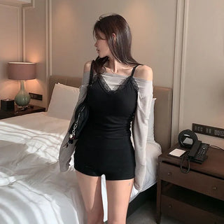 Pave Lace String Sleeveless [Built-in Cup]