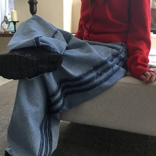 Pocket Wide Track Denim