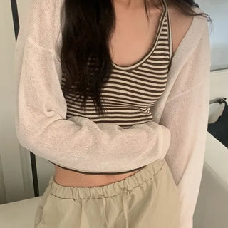 Linkin Layered Knit Bolero Cardigan