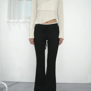 lace banding pants