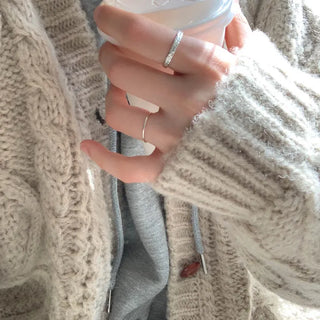 Foil Texture Open Ring