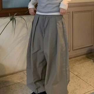 [UNISEX] Nylon Pintuck Balloon Pants