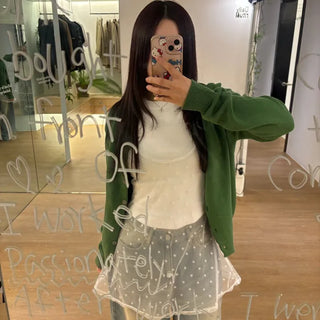 Color Simple Daily Knit Cardigan