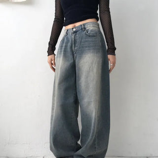 Wide voluminous denim pants