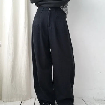 Half wide pants