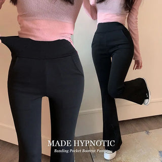 [MADE: In-house Production] Legendary Elastic Waist Pocket Bootcut Pants [Petit/Long ver]