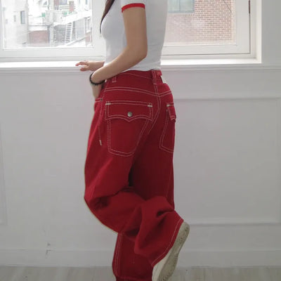 Stitch Point Denim Pants