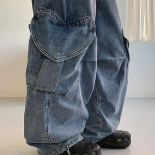 Knowing Heart Cargo Denim Pants