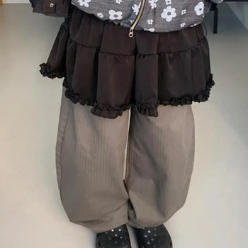 Kitam frill miniskirt