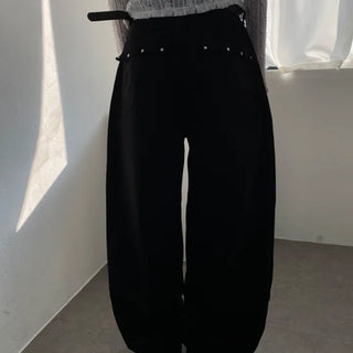 Star Rivet Balloon Wide Pants