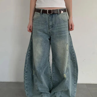 [UNISEX] Vintage Wide Maxi Balloon Denim