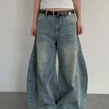[UNISEX] Vintage Wide Maxi Balloon Denim