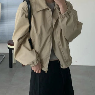 Collared Blouson Jumper (2 colors)