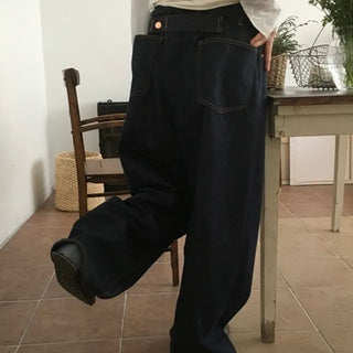 Non-Faded Button Denim